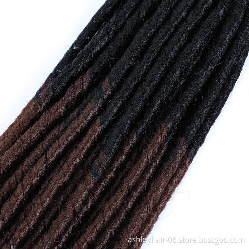 Customized Package 100% Kanekalon Synthetic Fiber Hair Soft Dread Locks